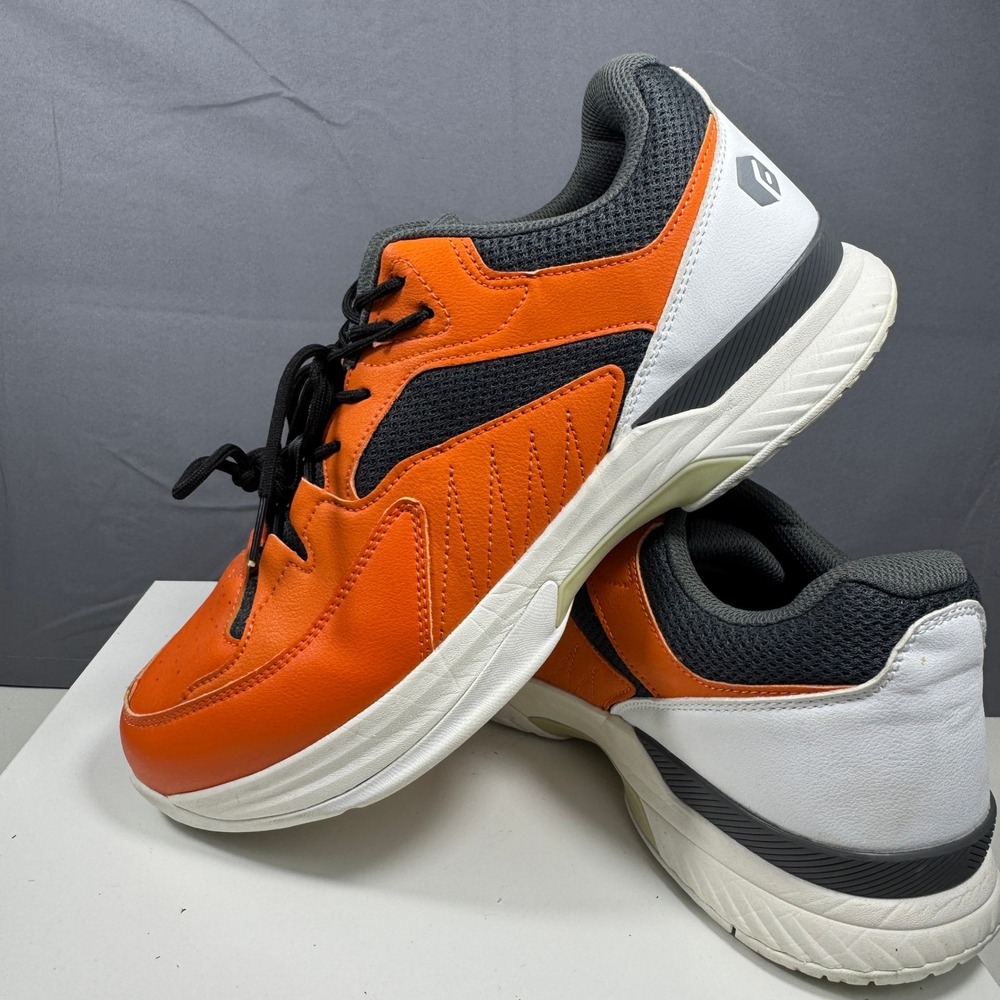 FitVille Amadeus Court Tennis Shoes Men Size 13EW Orange Wide Pickleball Sneaker